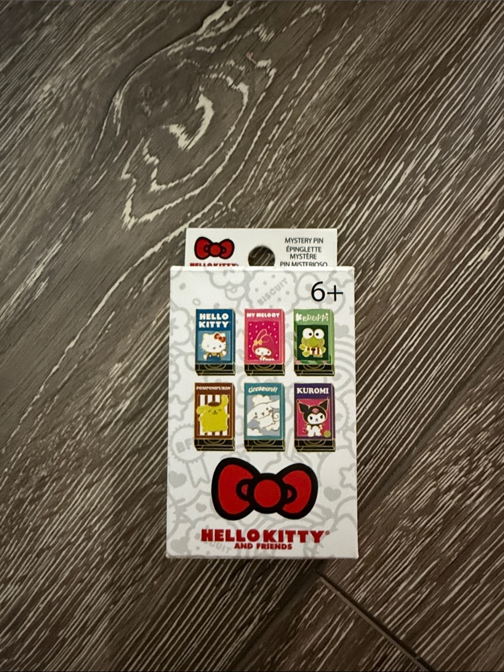 Hello Kitty and Friends VHS Tape Mystery Enamel Pin Pack - unopened